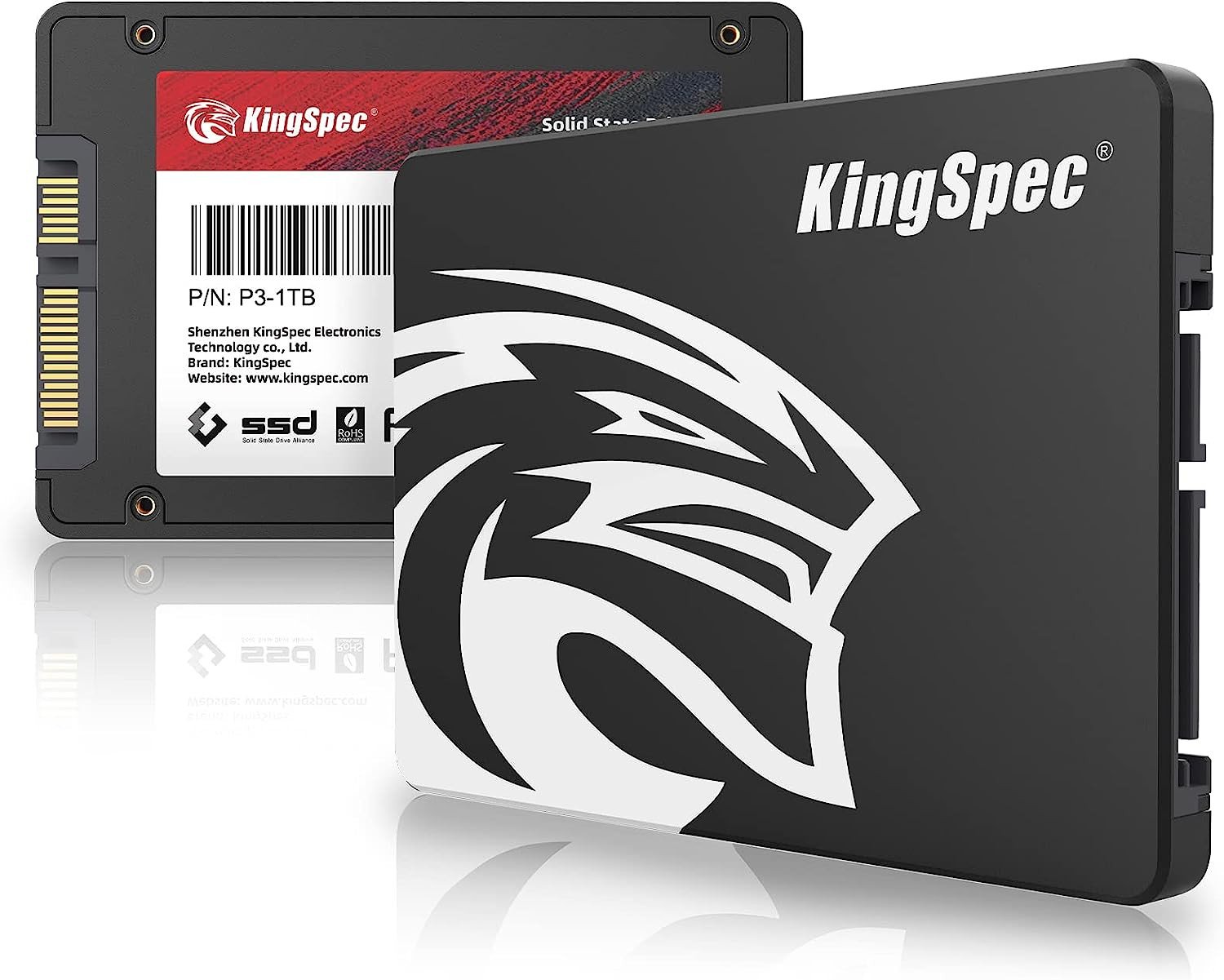 KingSpec 1TB SSD Drive HDD 2.5" SATA III 6Gb/s Read Speed up to 560MB/s Hard Drive Internal Solid SSD HD SATA Hard Drive Internal Hard Drive for Laptop Computer